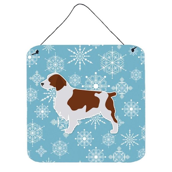 Carolines Treasures Winter Snowflake Welsh Springer Spaniel Wall or Door Hanging Prints BB3500DS66